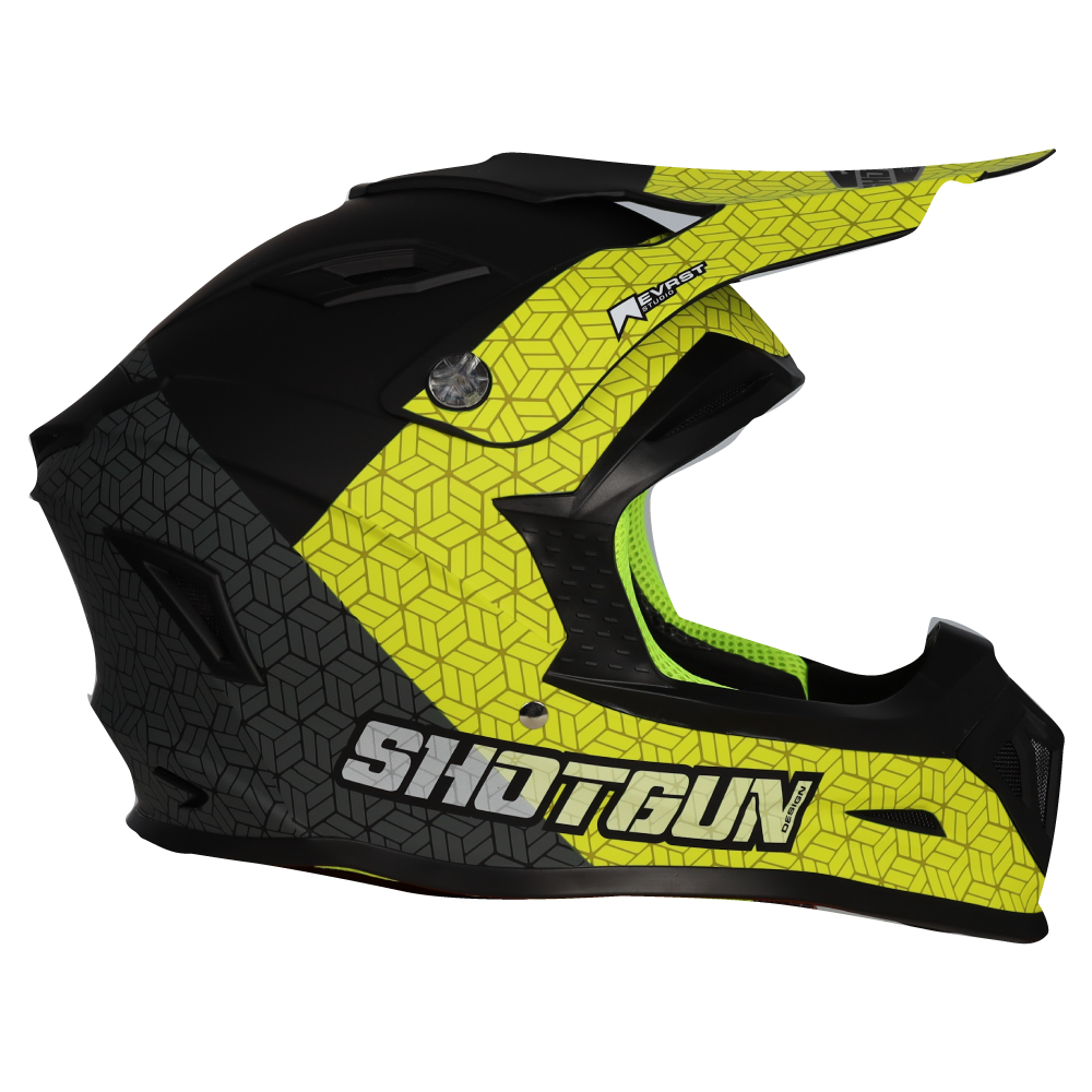 RXT SG-1 Ultra+ Shotgun Prism Matte Black/Grey/Yellow Helmet