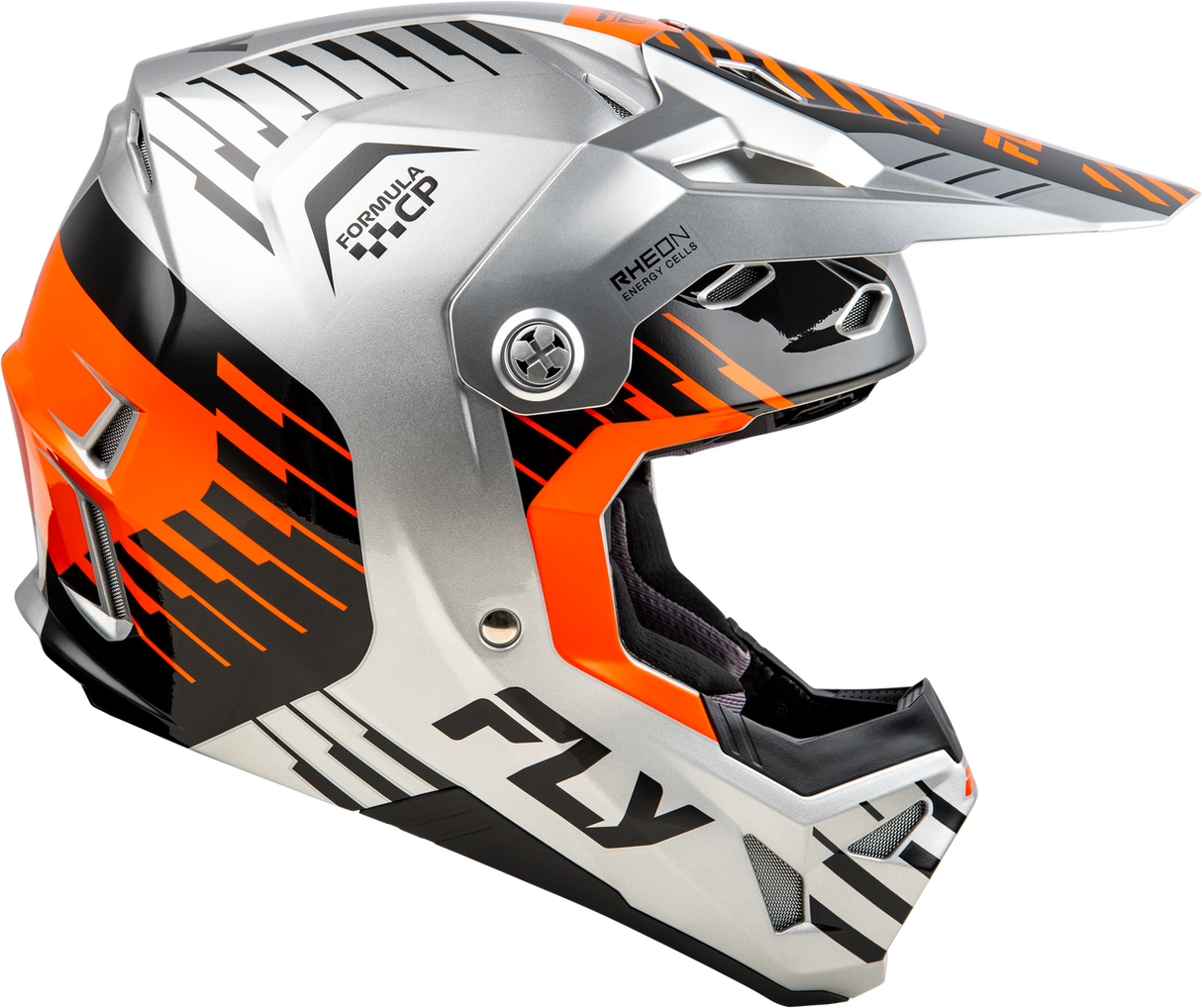 FLY Formula CP Slice Grey/Orange/Black Helmet