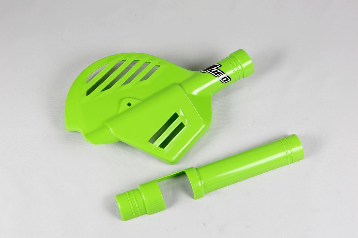 UFO Front Disc Cover Green for Kawasaki KDX 200 95-Up
