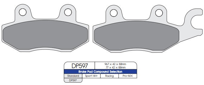 DP Brakes DP597 Sintered Brake Pads
