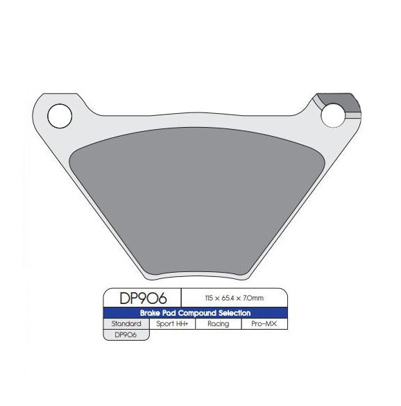 DP Brake Pads DP906 Sintered Brake Pads