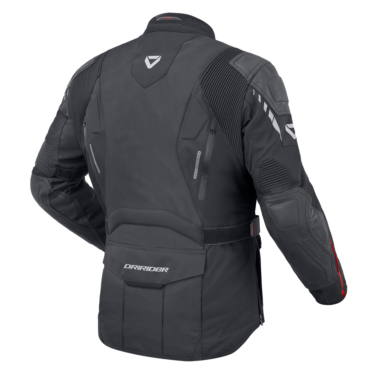 DriRider Nordic V Black/Black Textile Womens Jacket