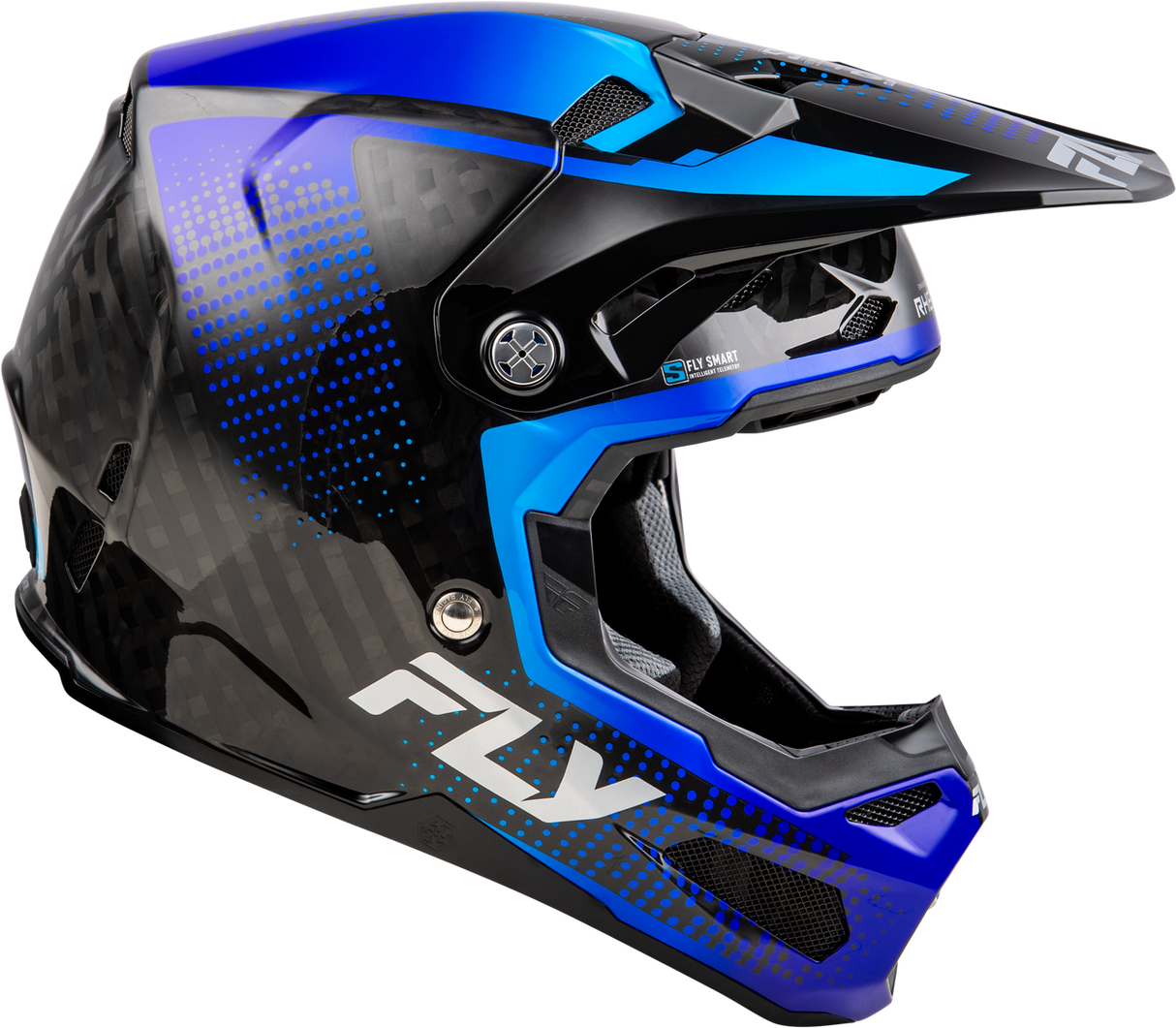 FLY Formula S Carbon Protocol Black Carbon/Blue Helmet