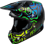 FLY Formula S Carbon Special Edition Zen Black Carbon/Blue/Yellow Helmet