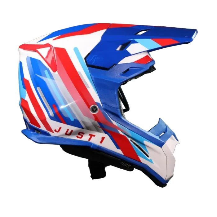 Just1 J22F Performance Gloss Red/White/Blue Helmet