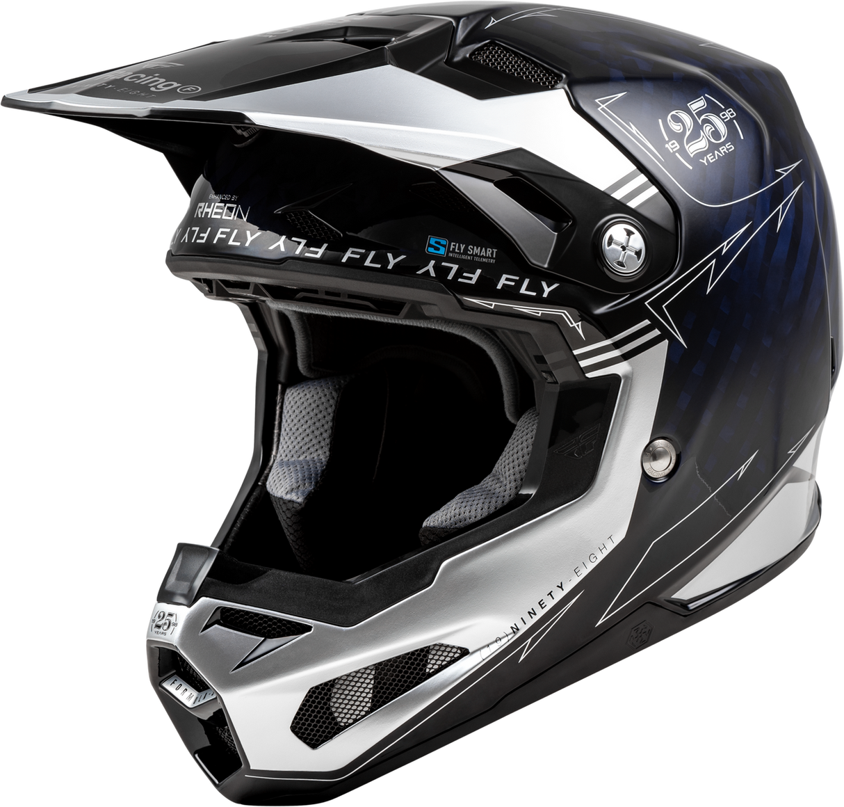 FLY Formula S Carbon Legacy Blue/Carbon Silver Helmet