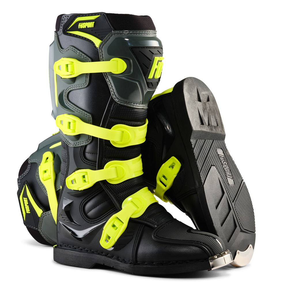 Fusport DP2 Black/Fluro Yellow/Dark Grey Boots