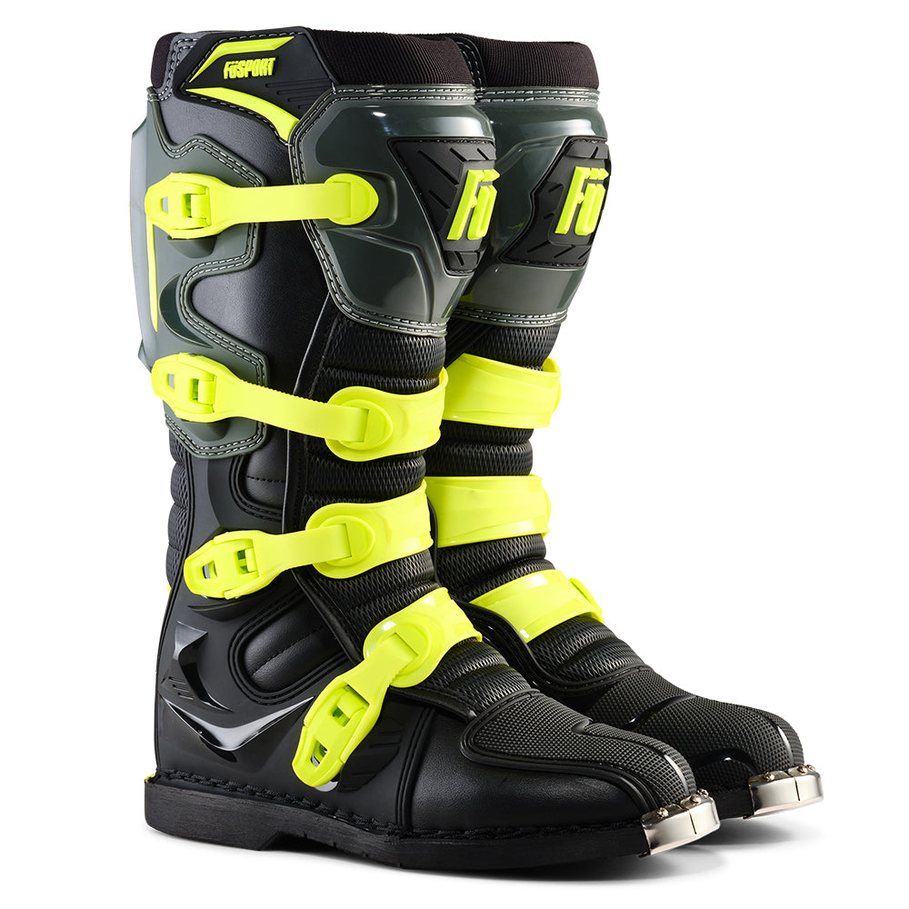 Fusport DP2 Black/Fluro Yellow/Dark Grey Boots
