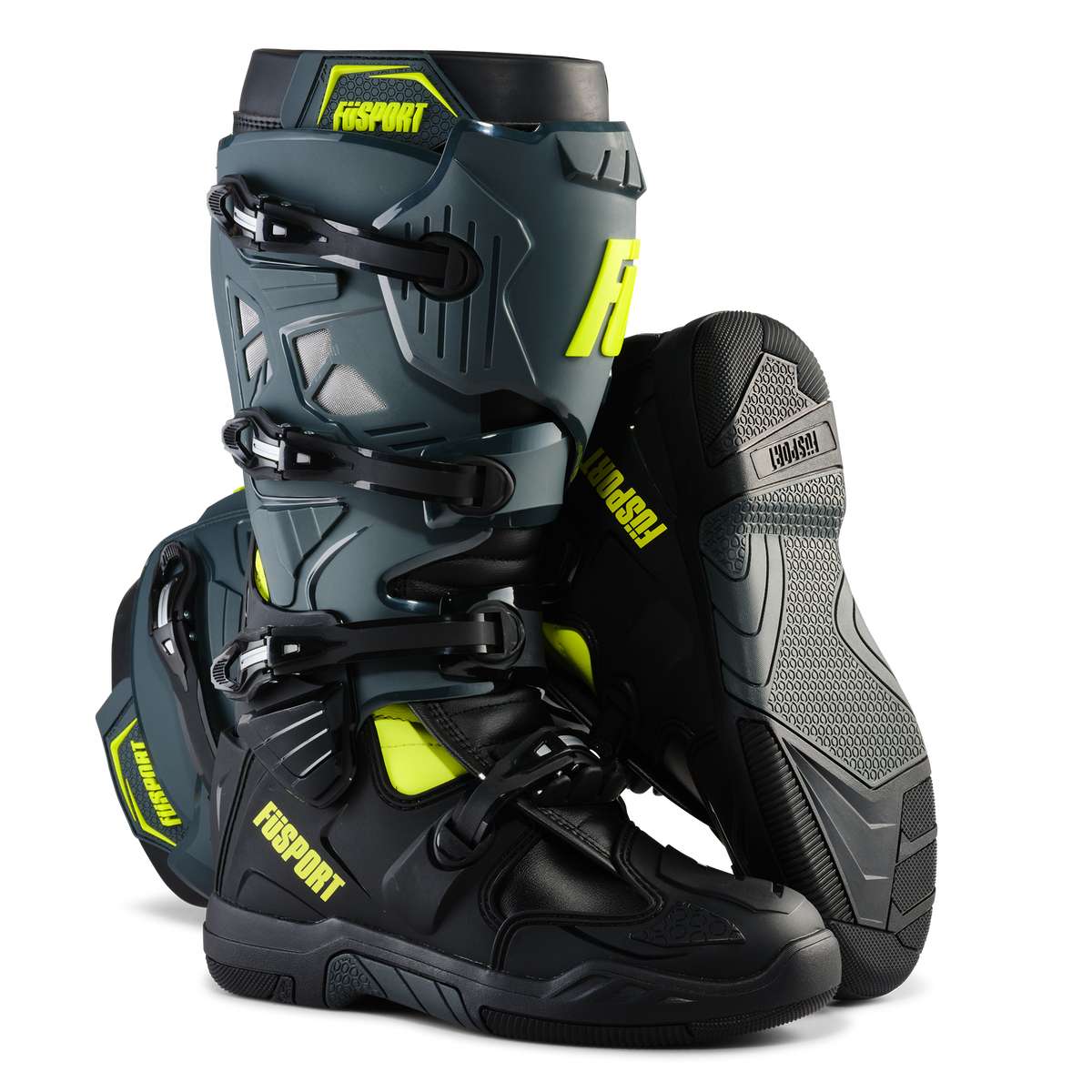 Fusport XP2 Xtreme Pilot Grey/Black/Fluro Yellow Boots