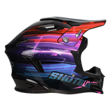 RXT SG-1 Ultra+ Shotgun Blur Gloss Black/Pink Helmet