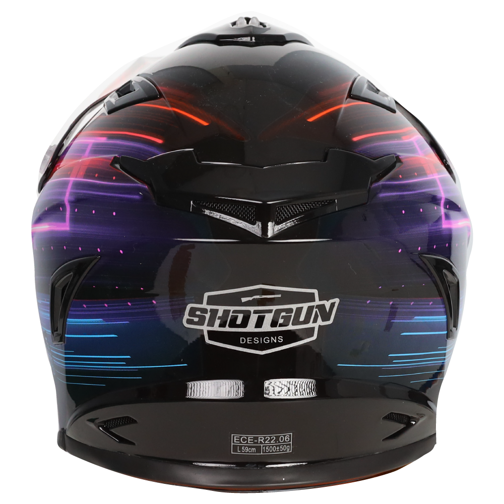 RXT SG-1 Ultra+ Shotgun Blur Gloss Black/Pink Helmet