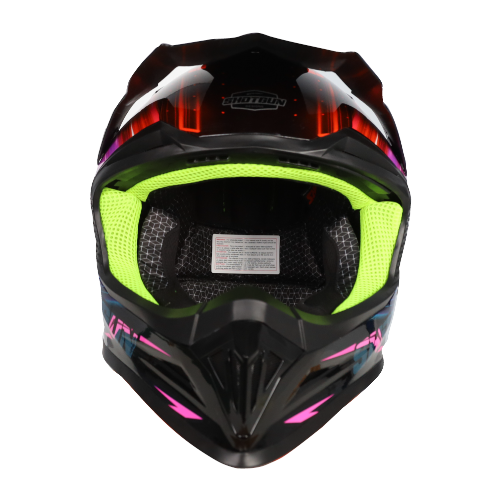 RXT SG-1 Ultra+ Shotgun Blur Gloss Black/Pink Helmet