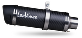 LeoVince LVSO3399E GP Corsa Evo Carbon Fiber Slip-On Muffler w/High Performance Technopolymer End Cap for KTM Duke 125/Duke 390 21-22