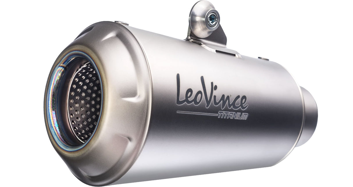 LeoVince LVSO15215T LV-10 Titanium Slip-On Muffler w/Titanium End Cap for Yamaha YZF-R6 06-21