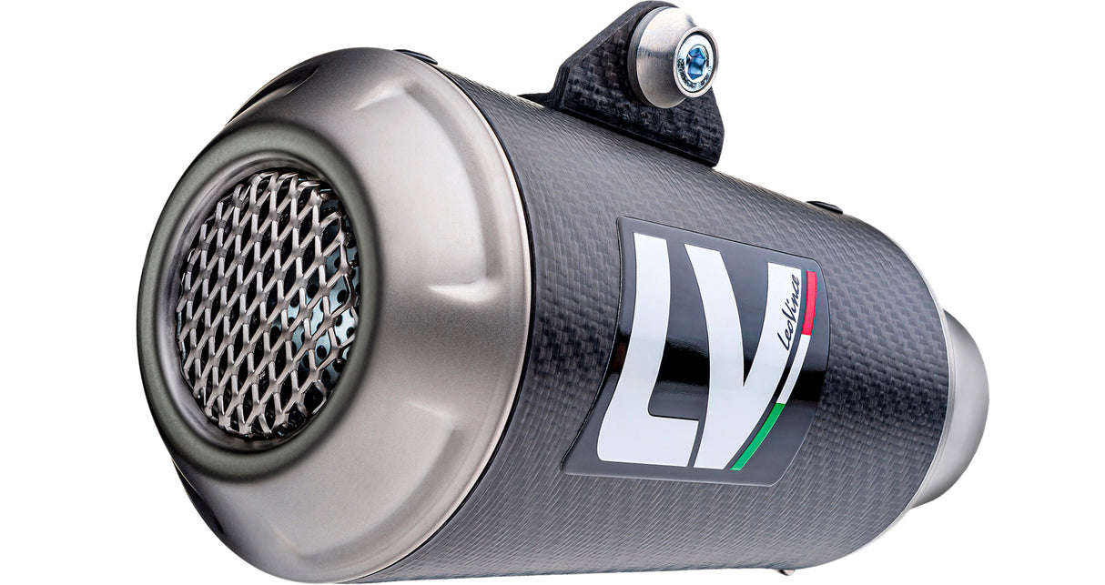 LeoVince LVSO15244C LV-10 Carbon Fiber Slip-On Muffler w/Stainless End Cap for Honda CBR 1000 RR-R Fireblade/SP 20-22