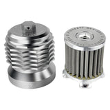 Figurati Designs FIG-FDP01-OILFIL-S Magnetic Reusable Oil Filter Silver for Harley-Davidson Milwaukee Eight 17-Up/Twin Cam 99-17/Evolution 84-99/Sportster 84-21