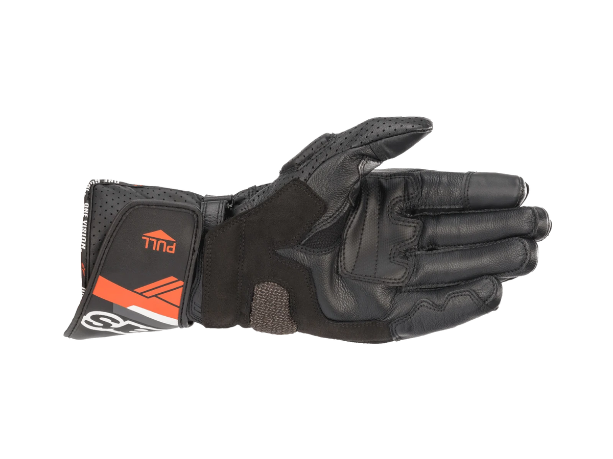 Alpinestars SP-8 V3 Leather Black/Fluro Red Gloves