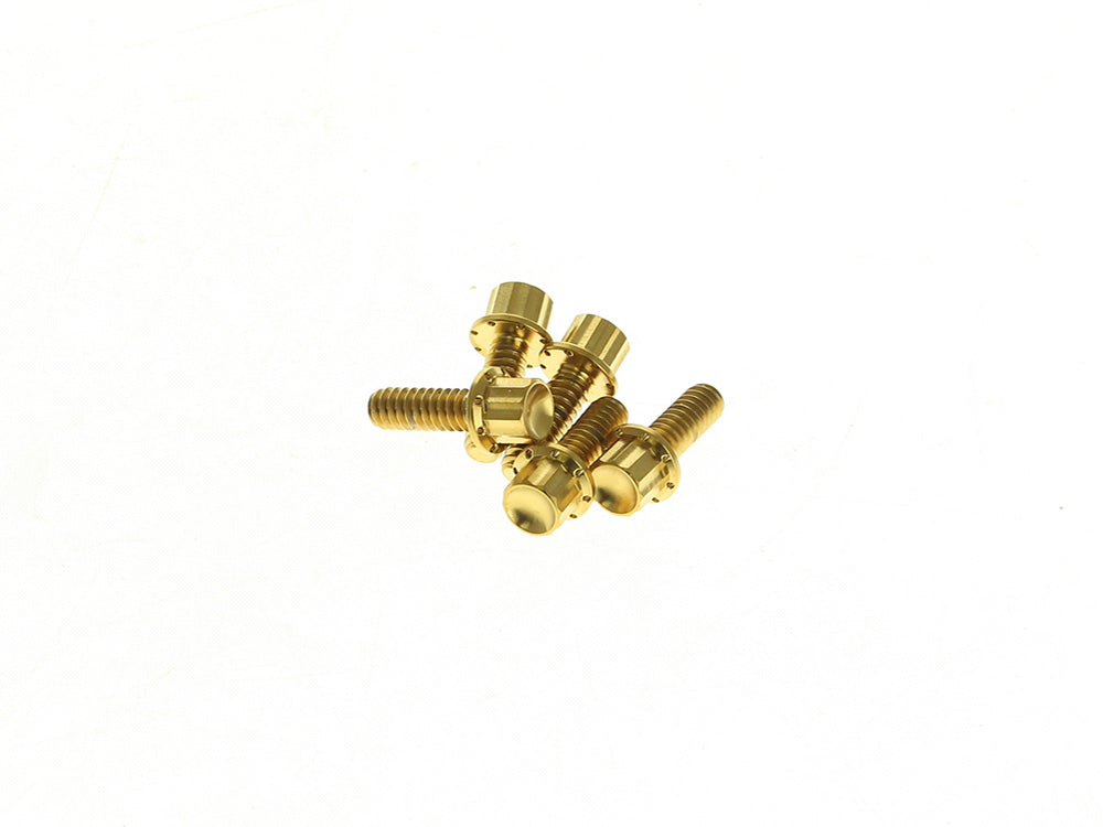Arlen Ness AN-300-925 Titanium 12-Point Derby Cover Bolt Kit Gold for Harley-Davidson Softail 18-Up