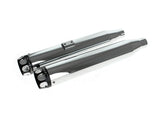 Rinehart Racing RIN-500-0204S 3" Slip-On Mufflers Chrome w/Black Scalloped End Caps for Harley-Davidson Softail Deuce 2007/Fat Boy 07-17