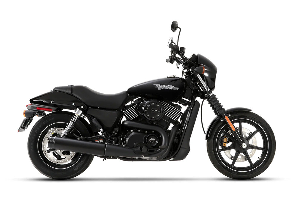 Rinehart Racing RIN-500-0700 4.5" Slip-On Muffler Black w/Black End Cap for Harley-Davidson Street 500/Street Rod 750 15-20