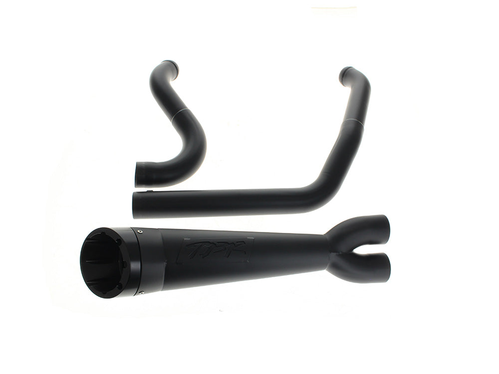 Two Brothers Racing TBR-005-5610199-BLK Shorty Turnout 2-1 Exhaust Black w/Black End Cap for Harley-Davidson Softail 25-Up w/Non-240 Rear Tyre