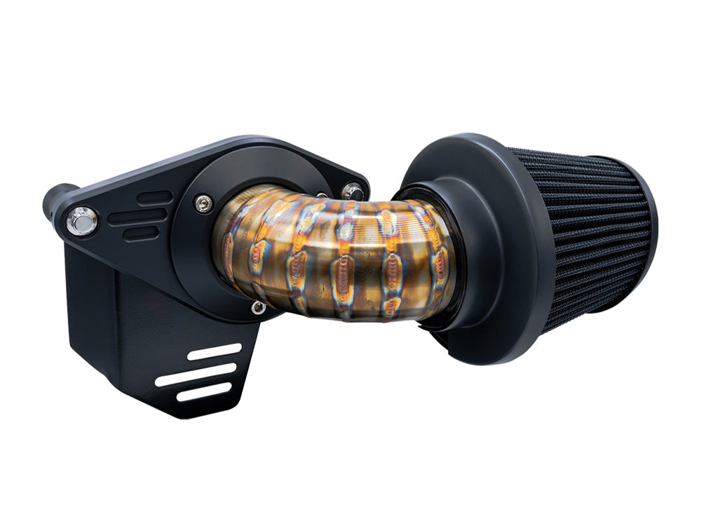 Vance & Hines VH-71109 90 Degree VO2 Falcon Air Cleaner Kit Stainless Steel for Harley-Davidson CVO Touring 23-Up/Street Glide/Road Glide 24-Up/Touring/Softail 25-Up
