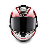 Alpinestars Supertech R10 Team Gloss Black Carbon/Red/White Helmet