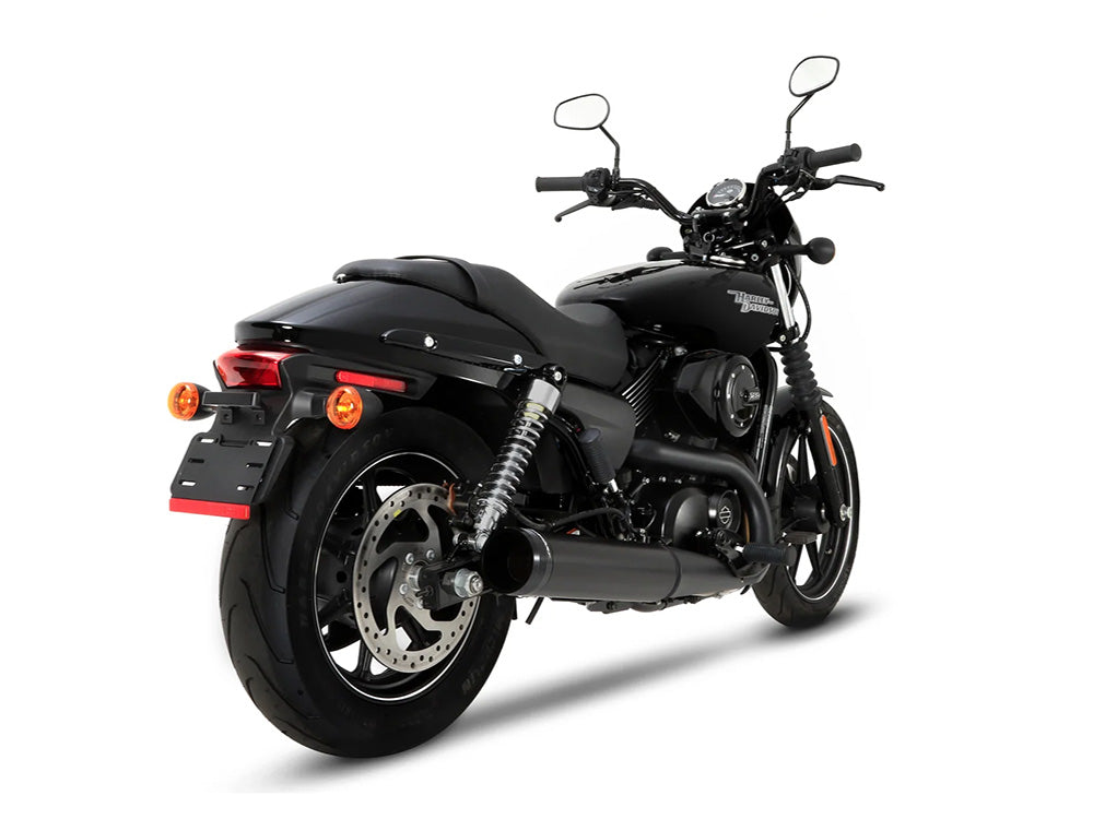 Rinehart Racing RIN-500-0700 4.5" Slip-On Muffler Black w/Black End Cap for Harley-Davidson Street 500/Street Rod 750 15-20
