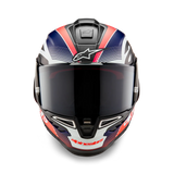 Alpinestars Supertech R10 Team Matte Black Carbon/Red Fluro/Blue Helmet