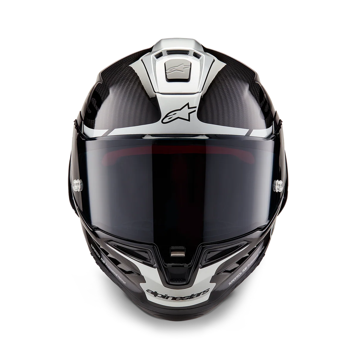 Alpinestars Supertech R10 Element Gloss Black Carbon/Silver/Black Helmet