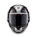 Alpinestars Supertech R10 Element Gloss Black Carbon/Silver/Black Helmet