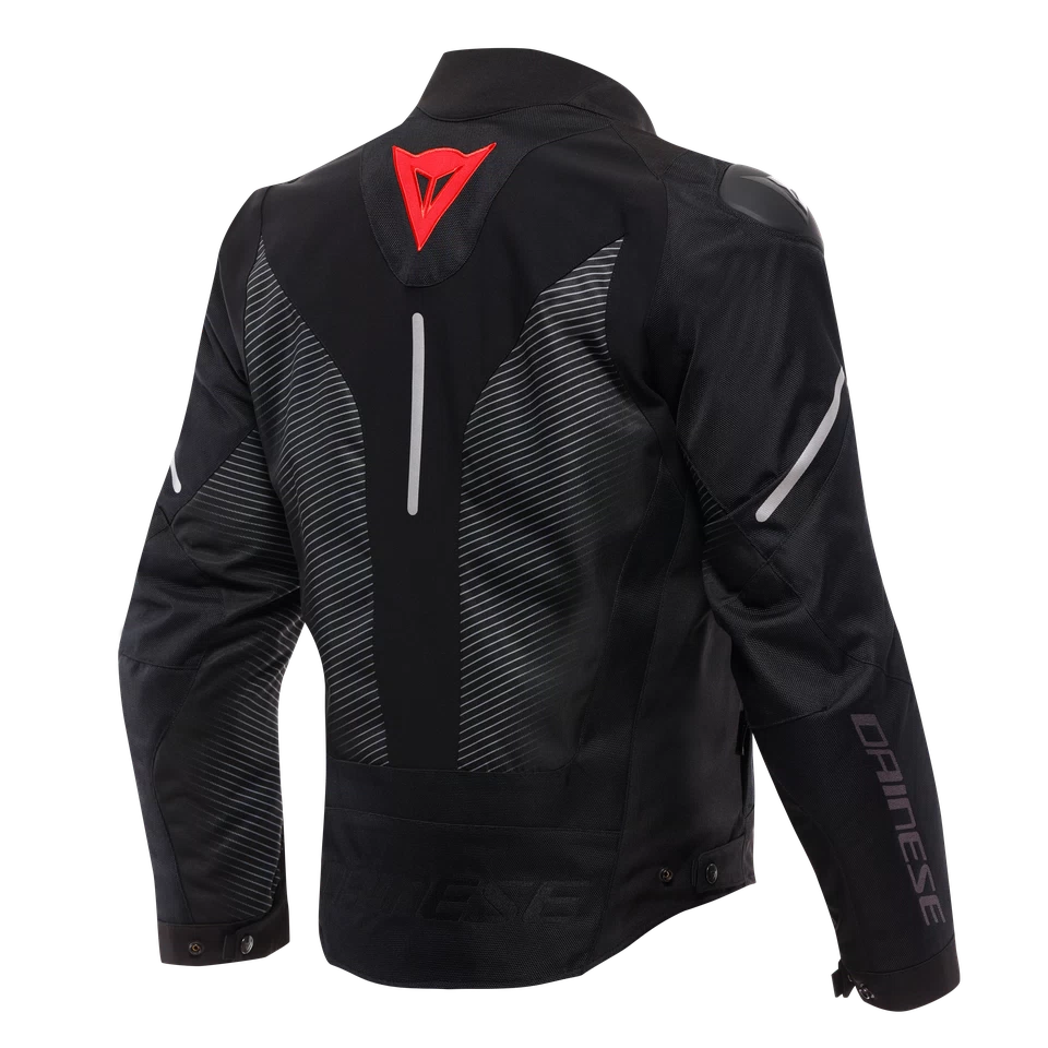 Dainese Super Sprint D-Dry Black/Black/Lava Red Textile Jacket