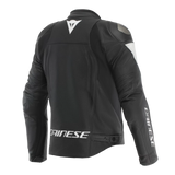 Dainese Essential 2 Black/Black/White Perforated Leather Jacket