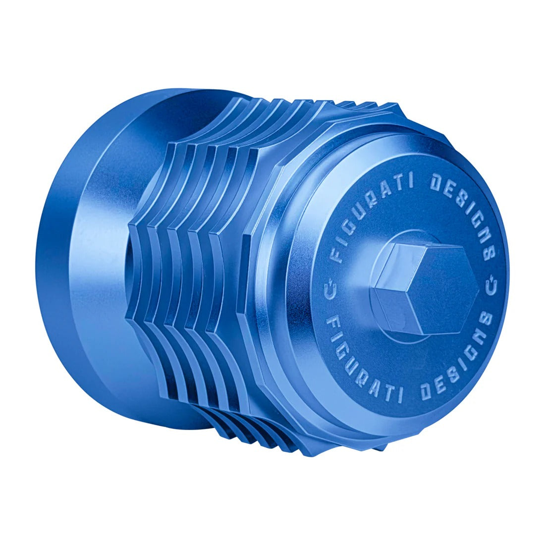 Figurati Designs FIG-FDP01-OILFIL-B Magnetic Reusable Oil Filter Blue for Harley-Davidson Milwaukee Eight 17-Up/Twin Cam 99-17/Evolution 84-99/Sportster 84-21