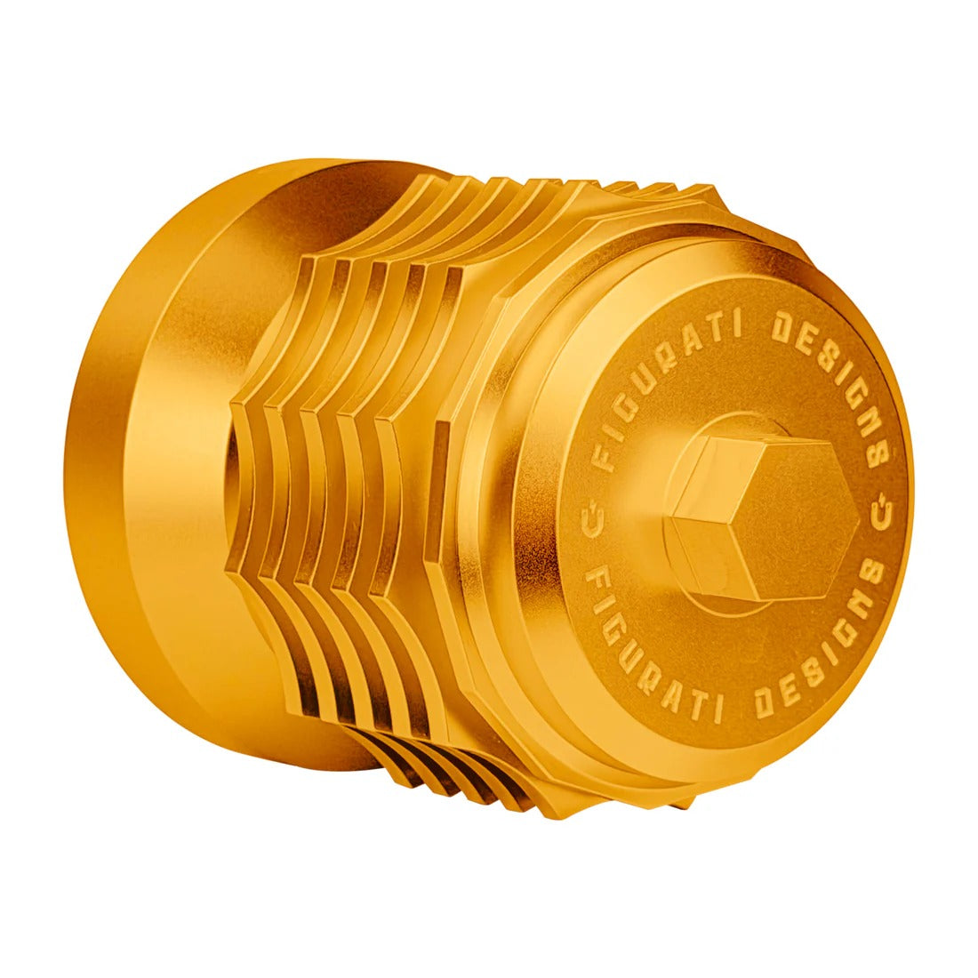 Figurati Designs FIG-FDP01-OILFIL-G Magnetic Reusable Oil Filter Gold for Harley-Davidson Milwaukee Eight 17-Up/Twin Cam 99-17/Evolution 84-99/Sportster 84-21