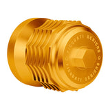Figurati Designs FIG-FDP01-OILFIL-G Magnetic Reusable Oil Filter Gold for Harley-Davidson Milwaukee Eight 17-Up/Twin Cam 99-17/Evolution 84-99/Sportster 84-21