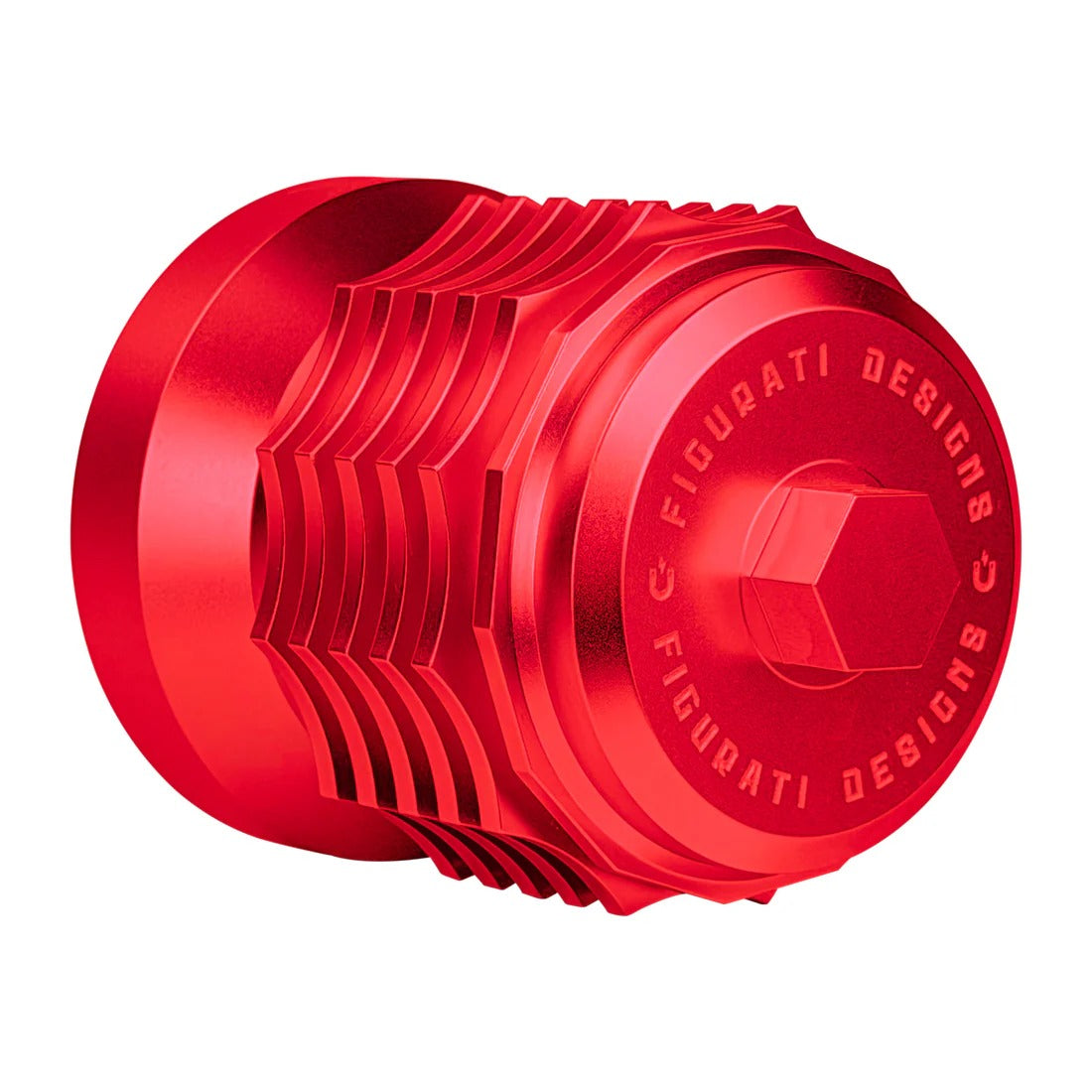 Figurati Designs FIG-FDP01-OILFIL-R Magnetic Reusable Oil Filter Red for Harley-Davidson Milwaukee Eight 17-Up/Twin Cam 99-17/Evolution 84-99/Sportster 84-21