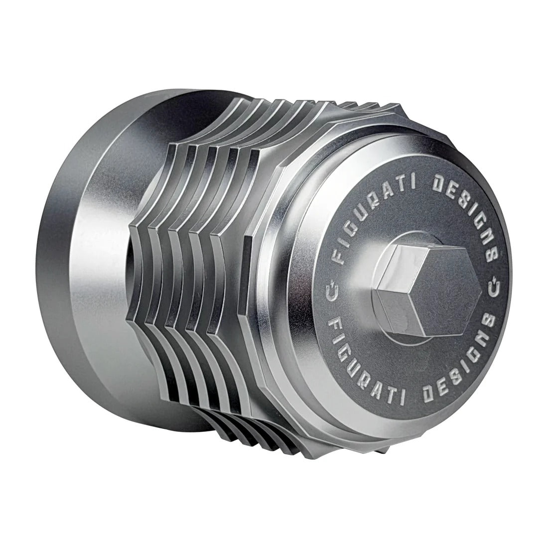 Figurati Designs FIG-FDP01-OILFIL-S Magnetic Reusable Oil Filter Silver for Harley-Davidson Milwaukee Eight 17-Up/Twin Cam 99-17/Evolution 84-99/Sportster 84-21