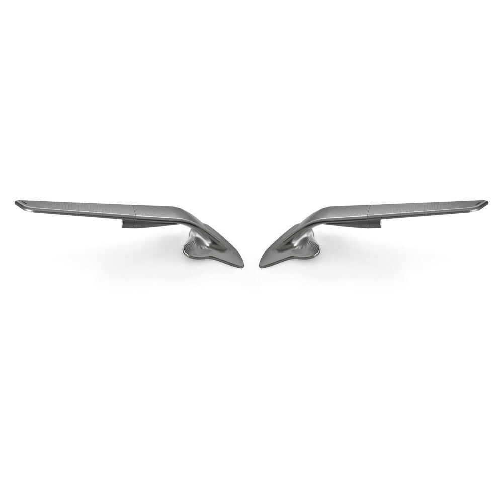 Rizoma R-BSS020D Stealth Mirrors Grey for Supersport Models (Pair)