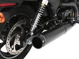 Rinehart Racing RIN-500-0700 4.5" Slip-On Muffler Black w/Black End Cap for Harley-Davidson Street 500/Street Rod 750 15-20
