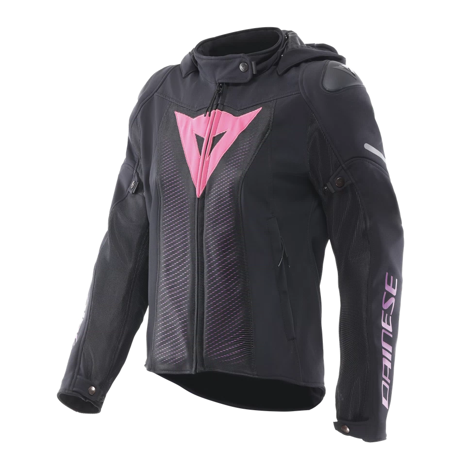Dainese Super Sprint Air Tex Black/Pink/Viola Womens Textile Jacket