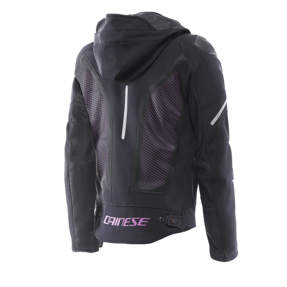 Dainese Super Sprint Air Tex Black/Pink/Viola Womens Textile Jacket