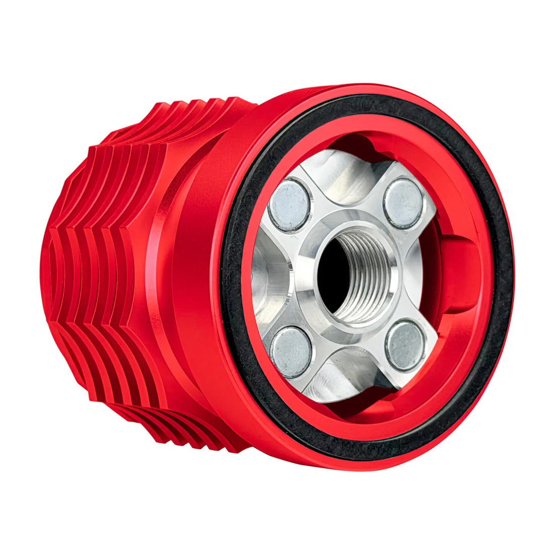 Figurati Designs FIG-FDP01-OILFIL-R Magnetic Reusable Oil Filter Red for Harley-Davidson Milwaukee Eight 17-Up/Twin Cam 99-17/Evolution 84-99/Sportster 84-21