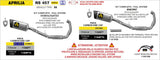 Arrow 71968PT Pista Stainless Steel Full Exhaust System w/Titanium Muffler & Carbon End Cap for Aprilia RS 457 24-Up