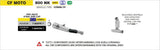 Arrow 71995PRN Pro-Race Nichrom Dark Slip-On Muffler w/Steel End Cap for CF Moto 800 NK 23-25