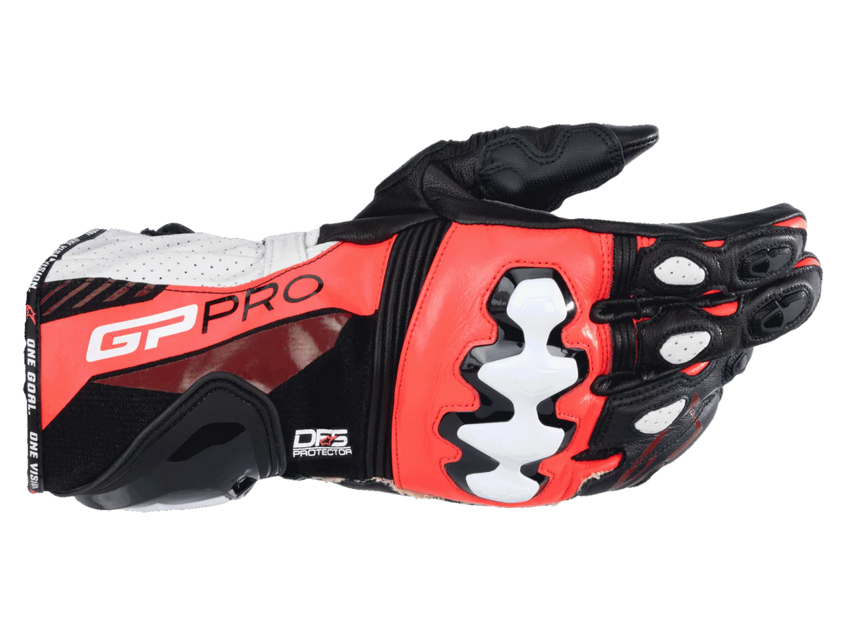 Alpinestars GP Pro R4 Black/Fluro Red/White Gloves