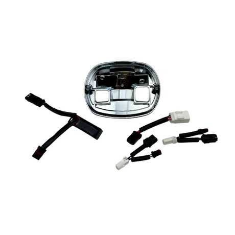 Custom Dynamics CD-TLBASE25STC Taillight Base Plate Turn Signal Delete Tail Tidy Chrome for Harley-Davidson Heritage/Low Rider S/Low Rider ST 25-26