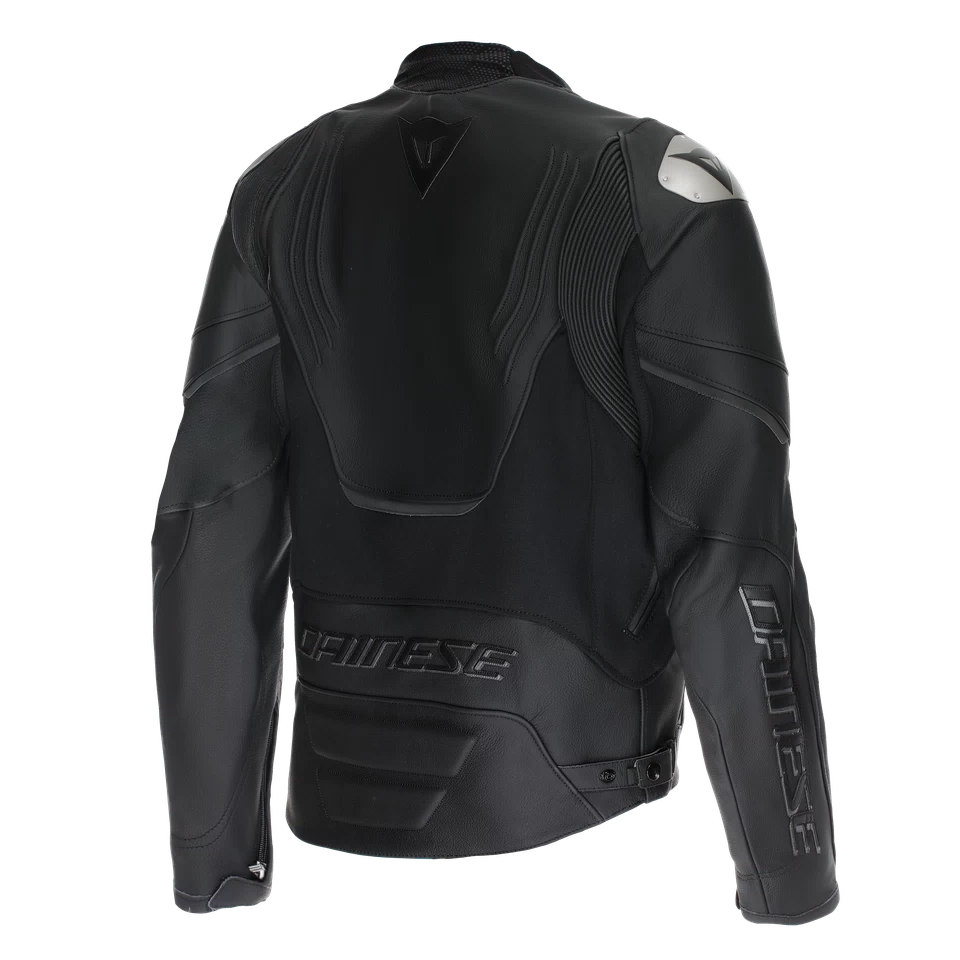 Dainese Racing 5 Black/Black/Black Leather Jacket