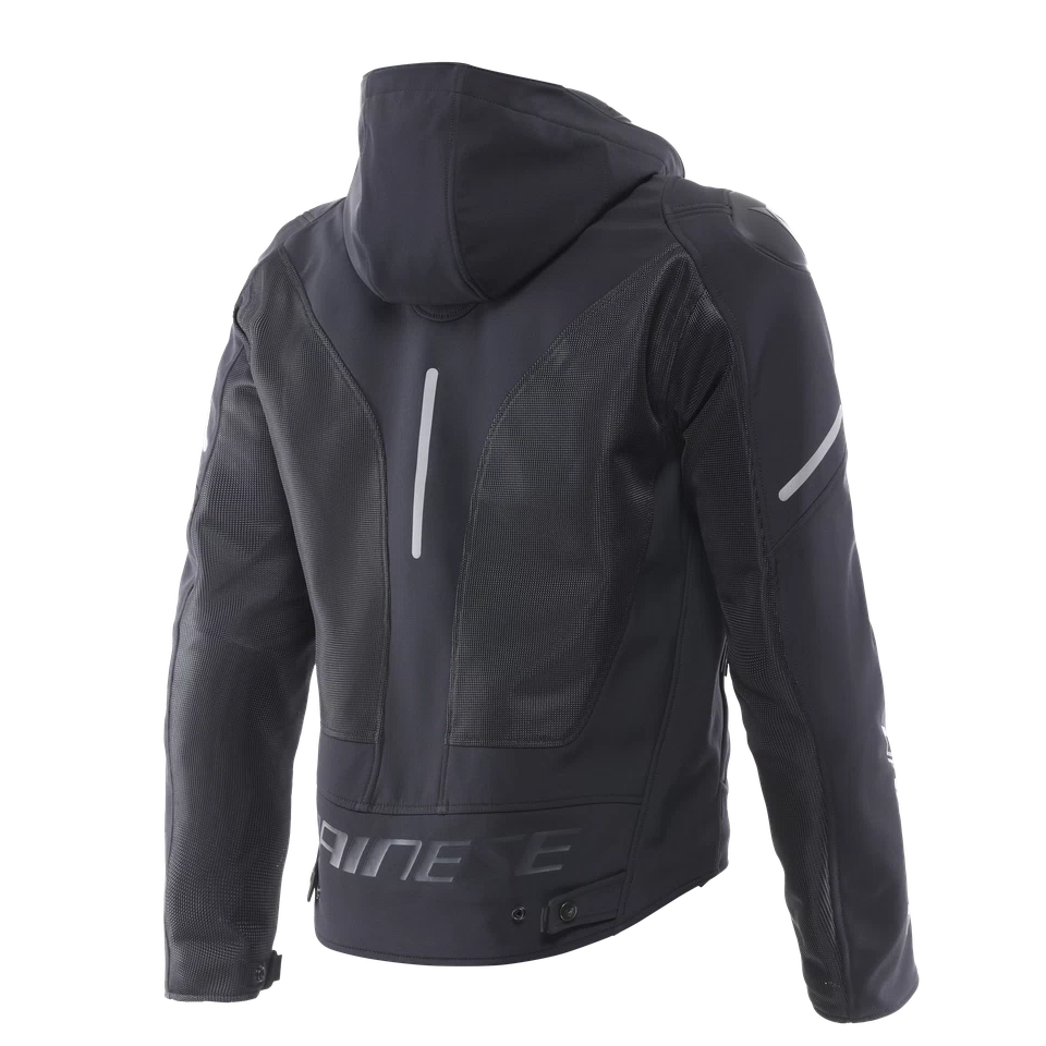 Dainese Super Sprint Air Tex Black/White Textile Hoodie Jacket