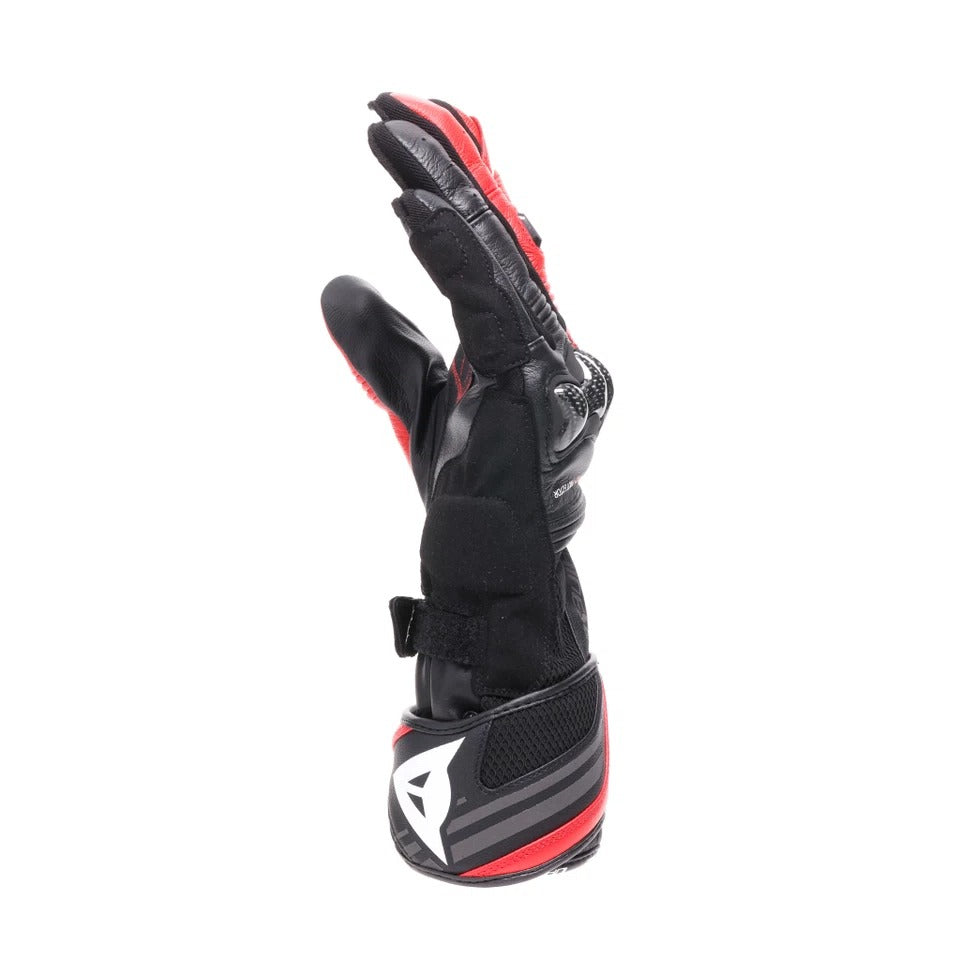 Dainese Reacto Carbon Long Black/Lava Red Gloves